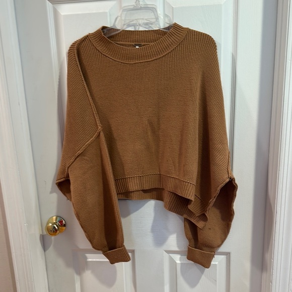 Free People Sweaters - Cozy Brown Knit Sweater